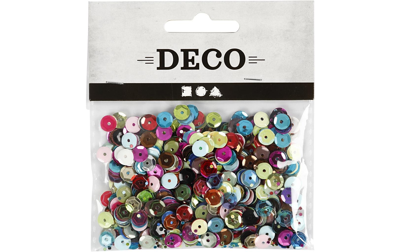 Creativ Company Pailletten, mehrfarbig, Ø 6 mm, 10 g