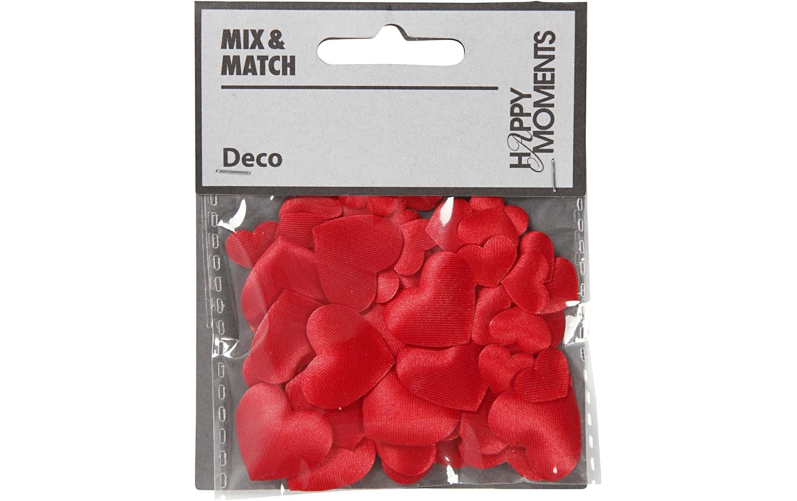 Creativ Company Konfetti Herzen – Rot – 20 mm × 2 mm – Satin – 70 Stk