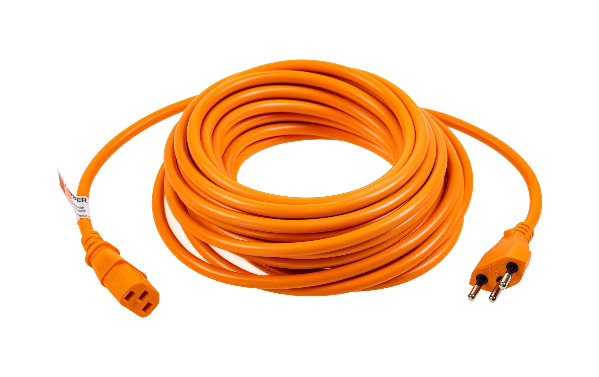 Furber. Netzkabel – T12–IEC C13, 5 m, 230 V/10 A, Orange