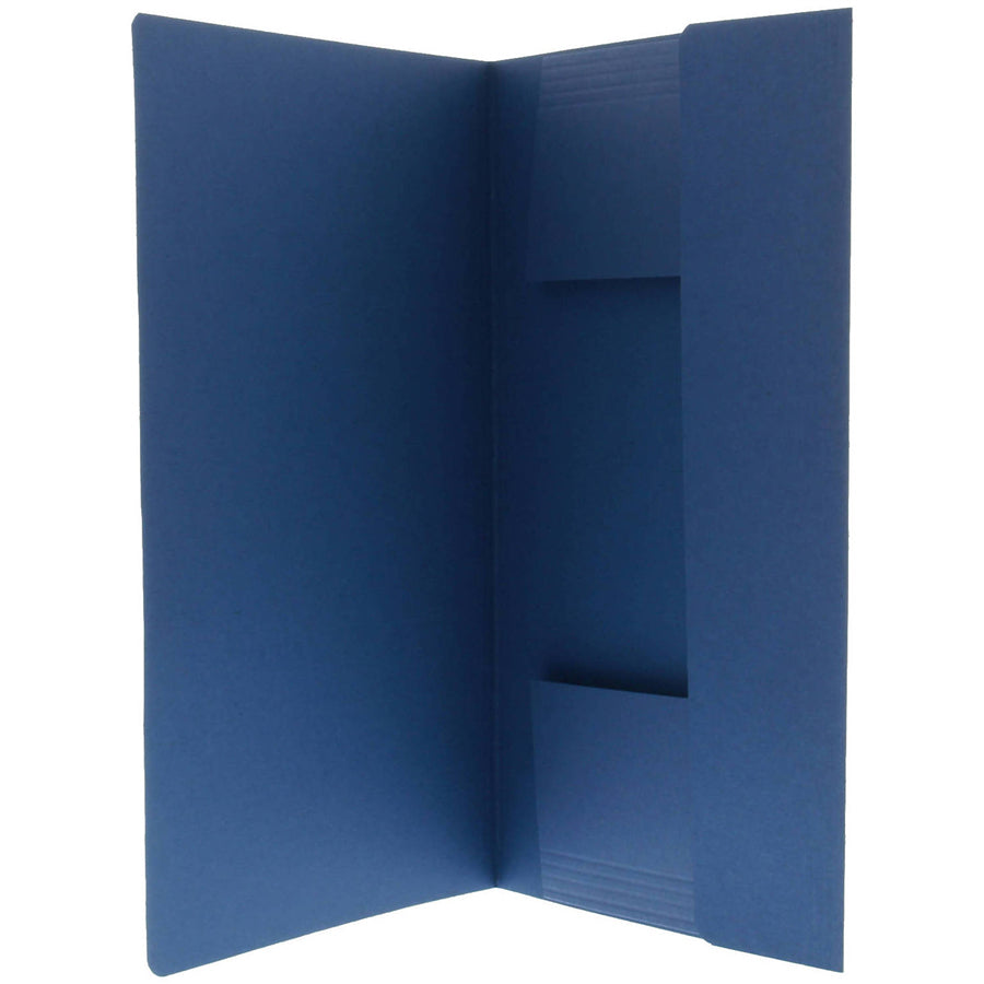Esselte Einlagemappe A4 – 3 Klappen, Karton, Blau, bis 250 Blatt, 50 Stk.