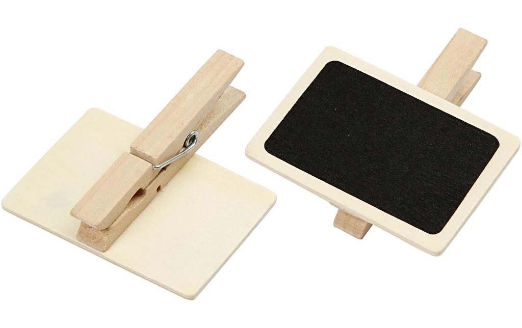 Creativ Company Minikreidetafel – schwarz, 68 × 47 mm, Holz