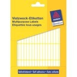 AVERY Zweckform Haftetiketten – rechteckig 37 × 5 mm, weiss, 1'976 Stk.