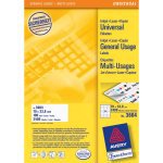 Avery Zweckform – Druckeretiketten, 70 mm × 34 mm, weiss, Papier, selbstklebend (permanent), 2400 Stk. (100 Blätter)