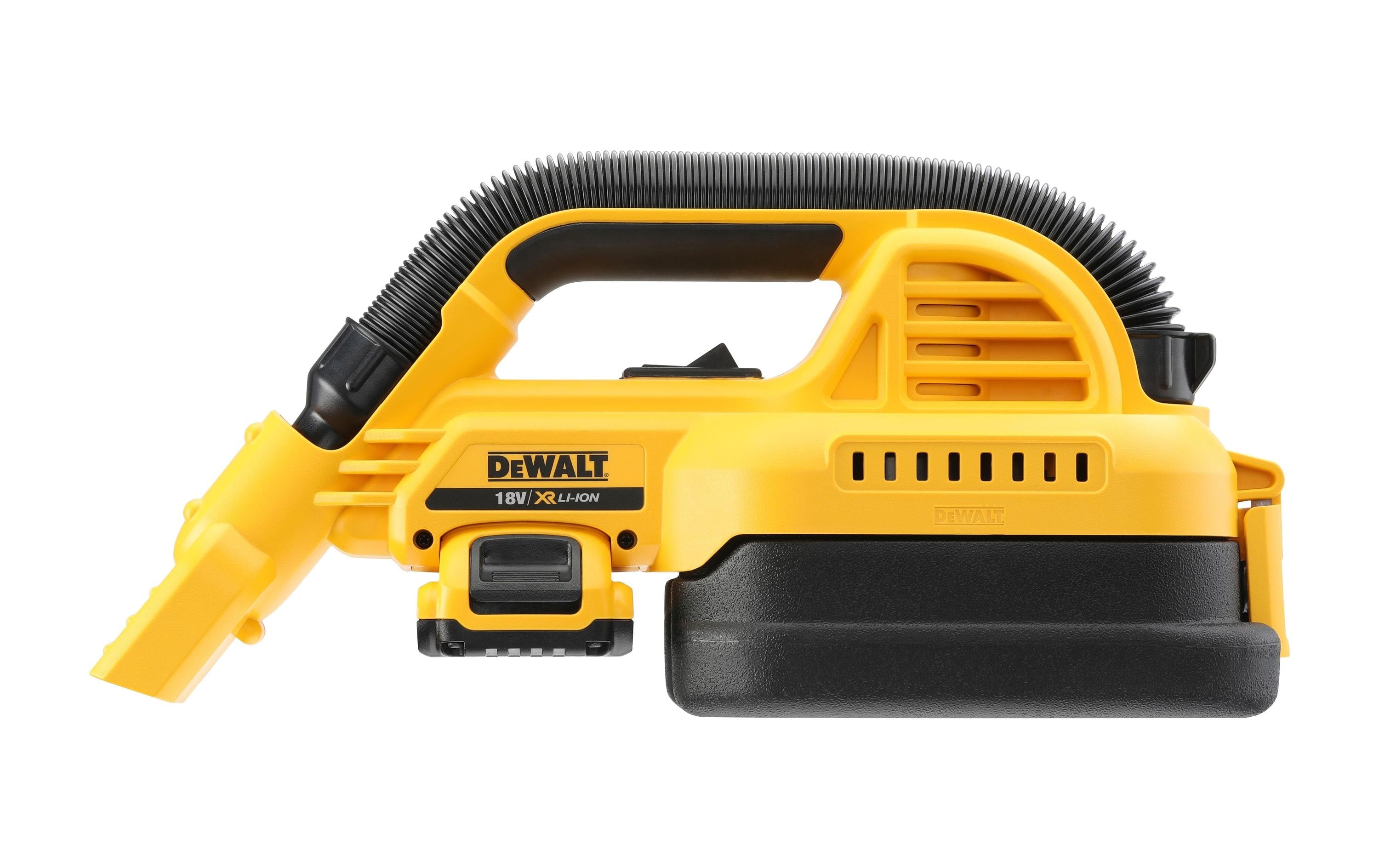 DeWalt Handstaubsauger – 1,9 l, Akkubetrieb, Schlauch 1,0 m, 18 V
