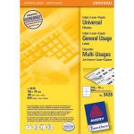 AVERY ZWECKFORM ULTRAGRIP Schuletiketten – 105 × 70 mm, 800 Stk, 100 Bogen, Papier, permanent haftend