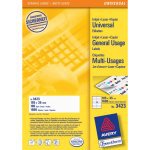 AVERY Zweckform – Etiketten A4 105 × 35 mm – weiss – Laser/Inkjet – 16 pro Blatt, 100 Blätter (1'600 Stk.)