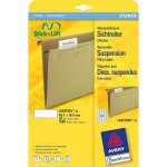 Avery Zweckform – Druckeretiketten, 46 mm × 17 mm, weiss, Papier, ablösbar, 1'600 Stück (25 Bogen)