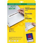 Avery L6031REV2 – Etiketten A4 96 × 17 mm – Papier, weiss – wiederablösbar – Laser/Inkjet – 25 Blätter
