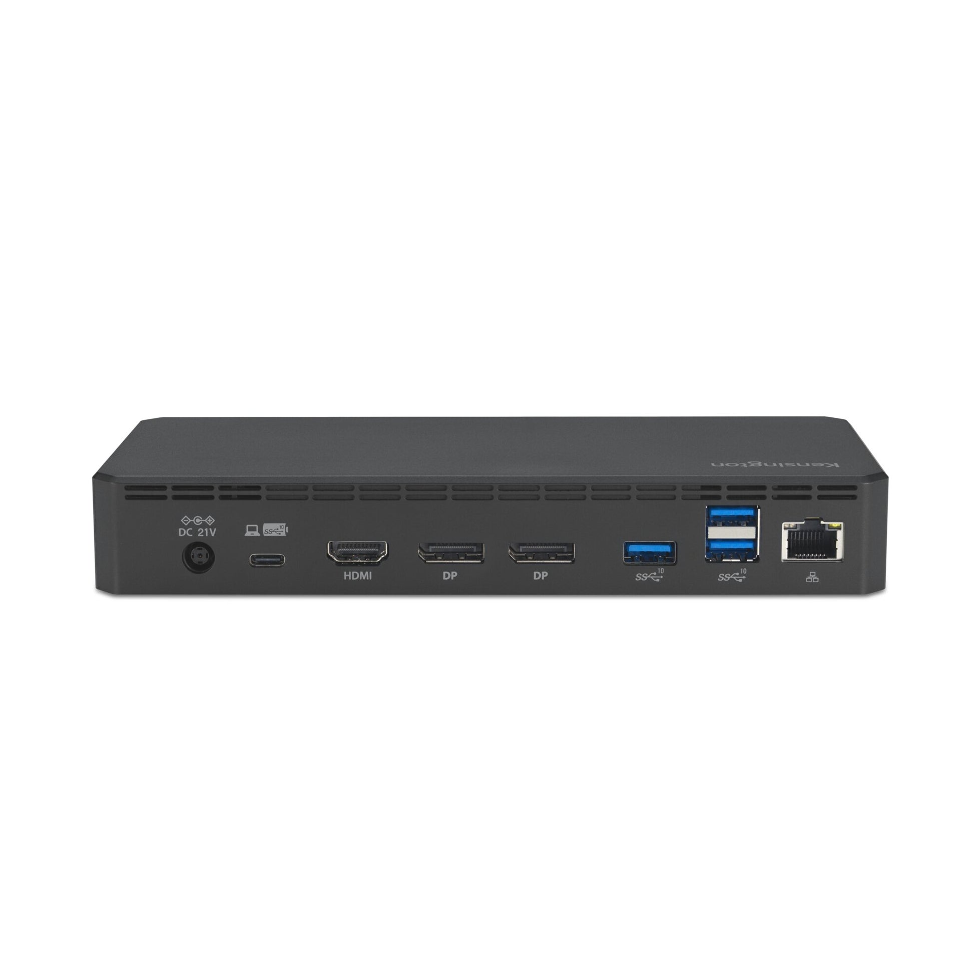 Kensington SD4843P Dockingstation – USB4, 2× DP, 1× HDMI, 4× USB-A, 3× USB-C, 100 W PD, GbE, für Windows 10+