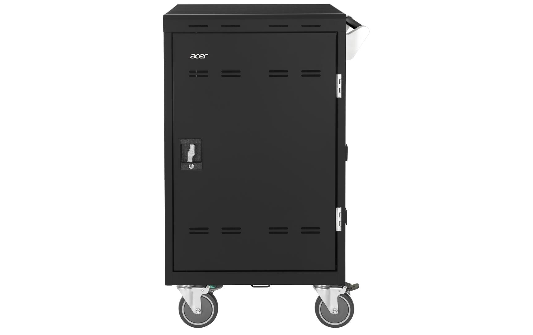 Acer Ladewagen für 24 Laptops, bis 15,6", abschliessbar, 639,6 × 632 × 1'039 mm, schwarz