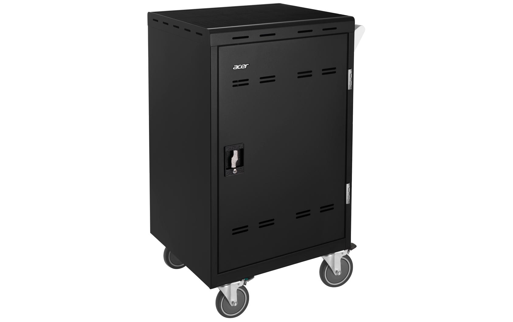 Acer Ladewagen für 24 Laptops, bis 15,6", abschliessbar, 639,6 × 632 × 1'039 mm, schwarz