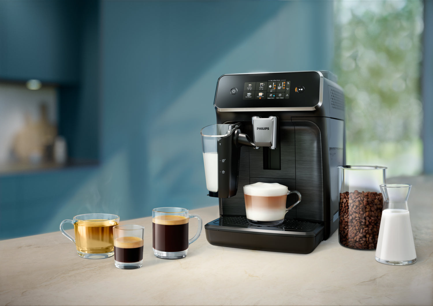 Philips Serie 2300 EP2331/10 Kaffeevollautomat – 15 bar, 1,8 l, 275 g, Keramik-Mahlwerk, Schwarz