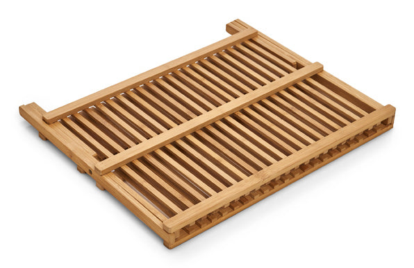 Zeller Present Abtropfgestell 42 × 35 × 25 cm, Bambus, Braun