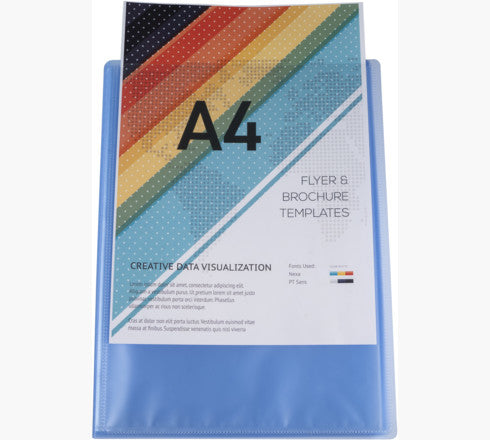 Exacompta Sichtbuch, für A4, 30 Hüllen – Polypropylen (PP) – mehrfarbig, 12er-Pack