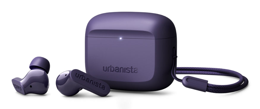 Urbanista Palo Alto TWS In-Ear – ANC, Qi-Ladecase, Violett, BT 5.3
