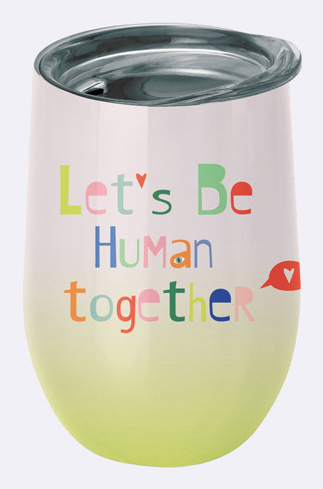 BioLoco Office-Together Thermobecher 420 ml – Edelstahl, für Kaffee & Tee, Hellgrün
