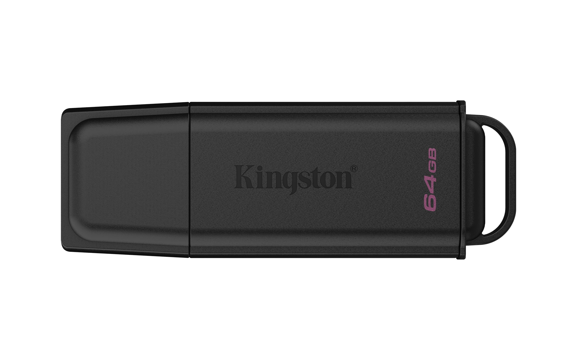 Kingston Technology Kingston DataTraveler – 64 GB, USB 3.2 Gen 1 (USB Typ-A), Kappe, Schwarz, Schlüsselanhänger
