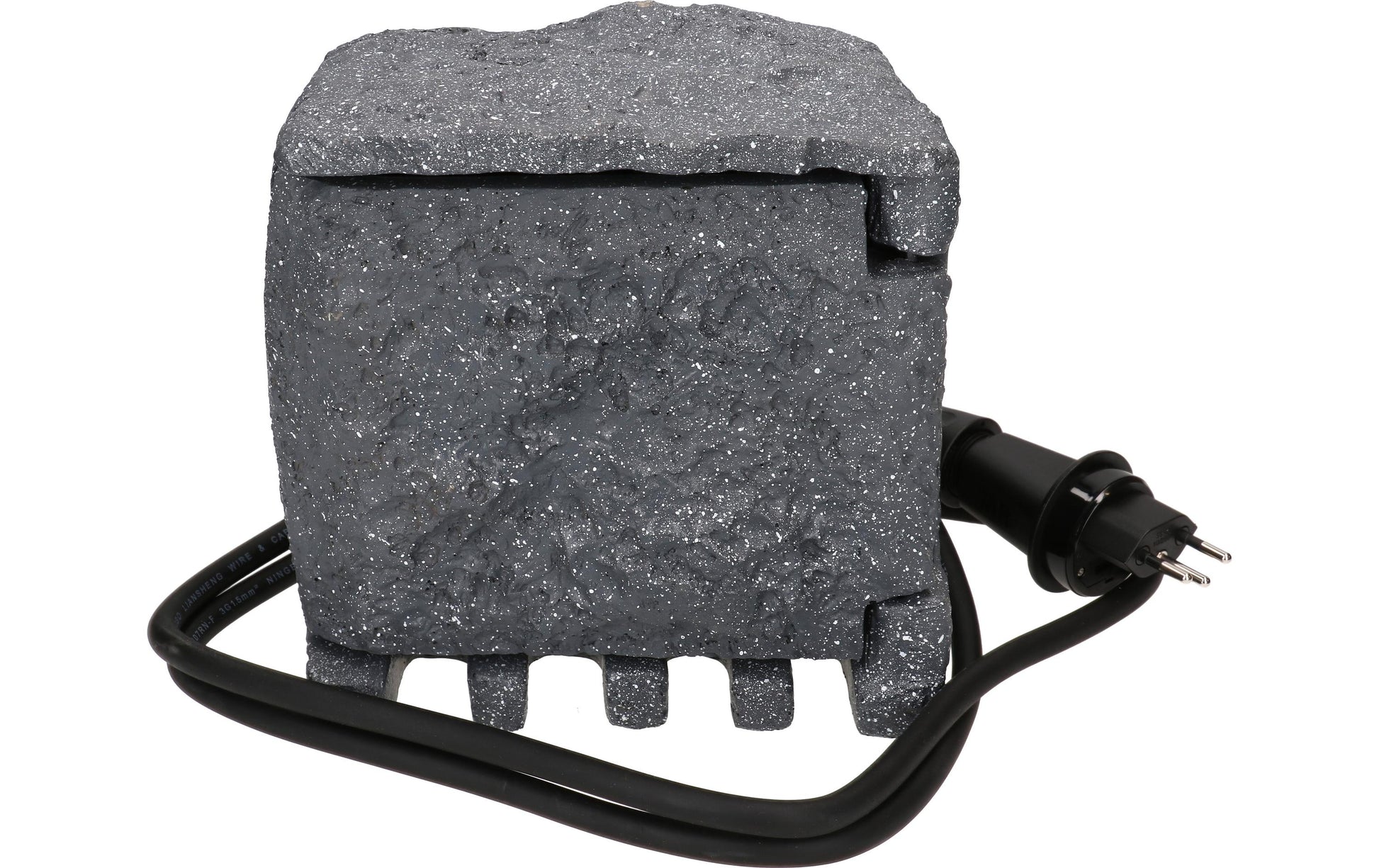 Max Hauri AG Max Hauri Gartenstromverteiler, 2×T13, IP55, 1,4 m, Zeitschaltuhr, Flip-Top-Deckel – Anthrazit