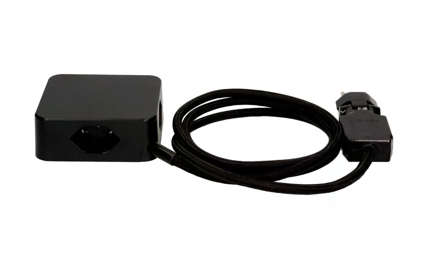 maxTEX Cube Steckdosenleiste – 3× T13, USB‑A/C, 2 m, ohne Schalter, schwarz