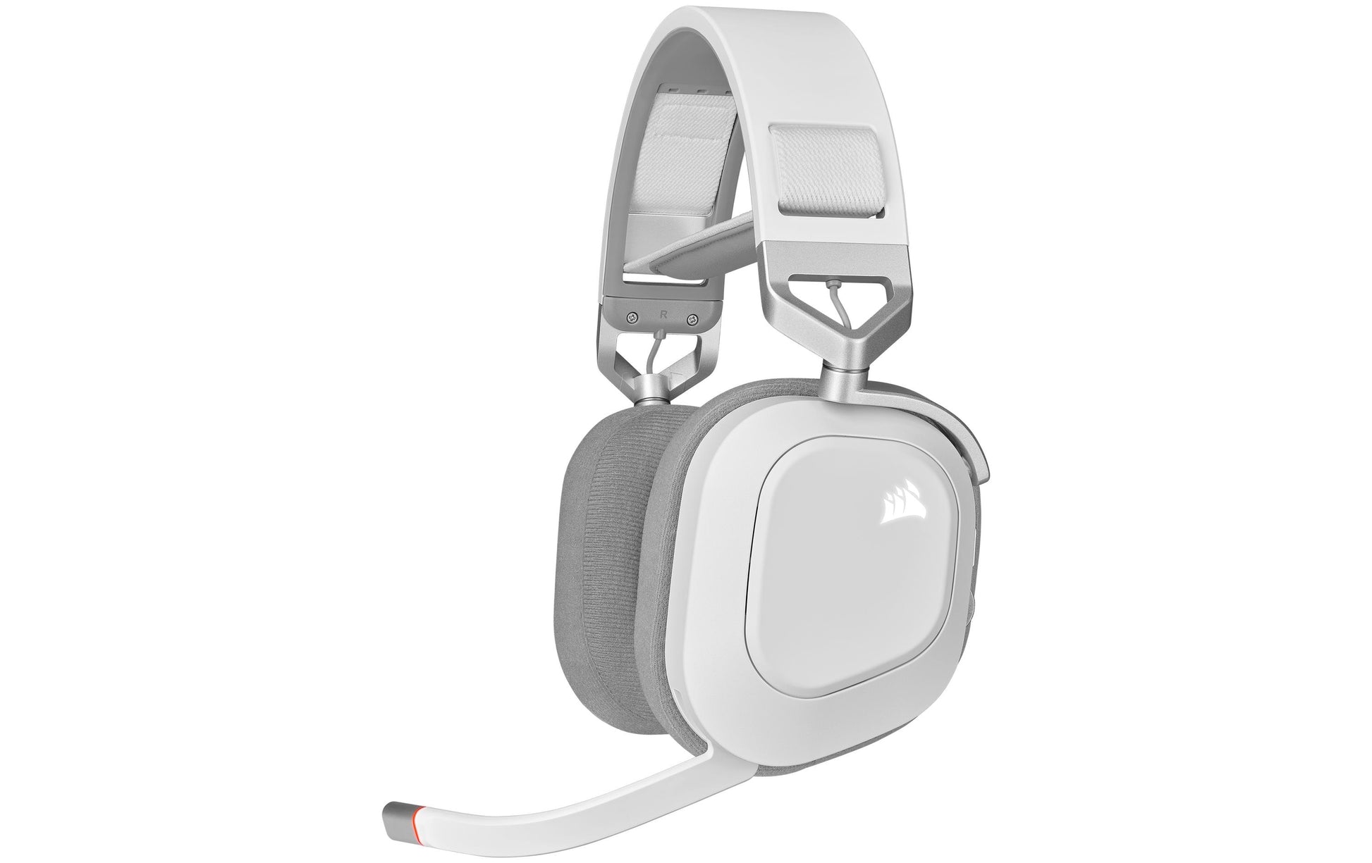 Corsair HS80 RGB – Gaming-Headset Over-Ear – USB-A, Dolby Atmos – Weiss – für PS5 – bis 20 h