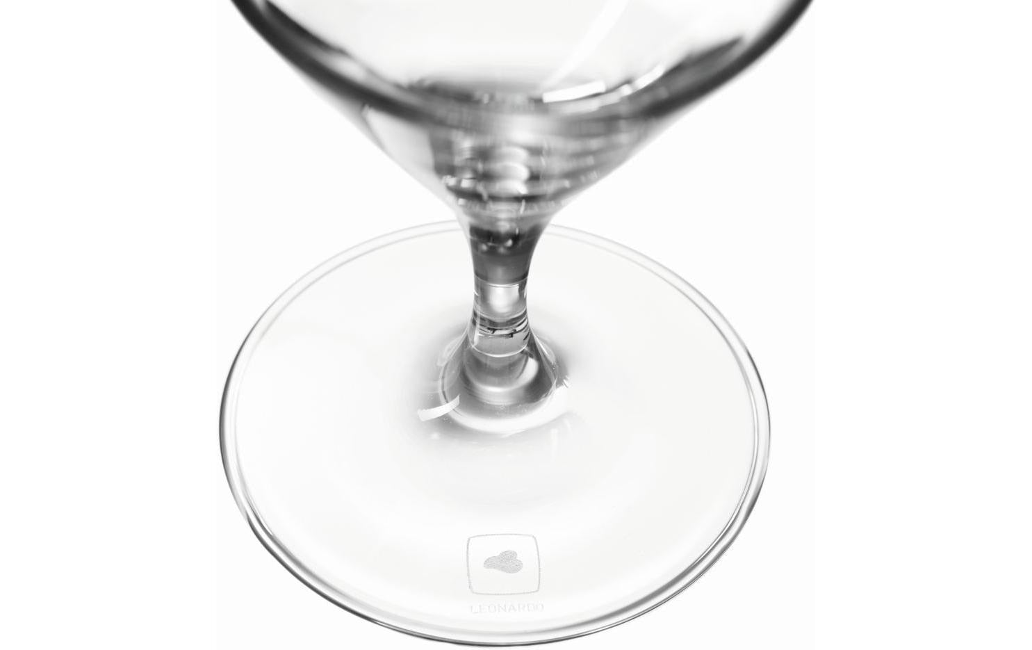 LEONARDO TWENTY4 Wasserglas – 0,33 l, Kristallglas, Transparent, Spülmaschinenfest, Stossfest, 6 Stück