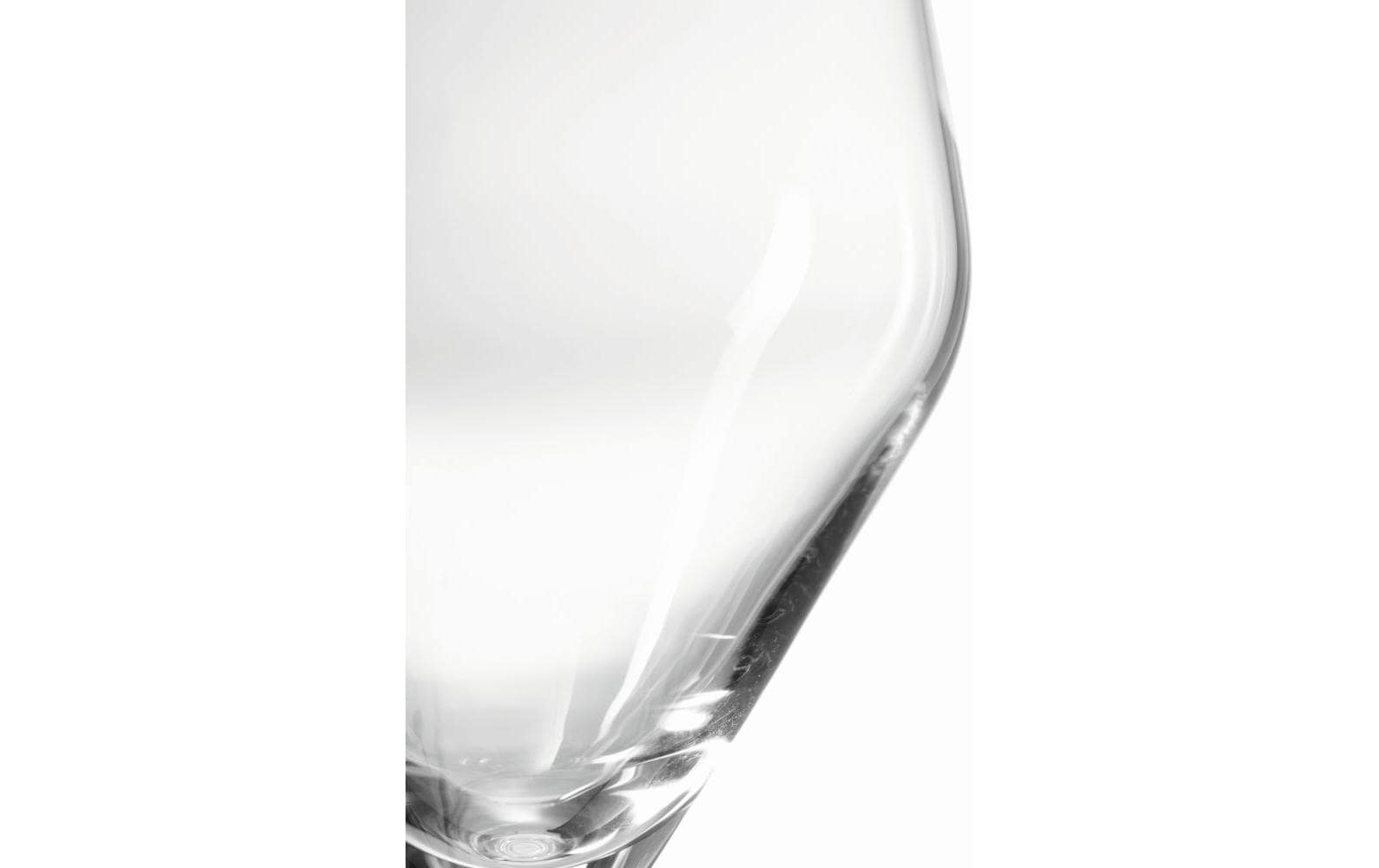 LEONARDO TWENTY4 Wasserglas – 0,33 l, Kristallglas, Transparent, Spülmaschinenfest, Stossfest, 6 Stück