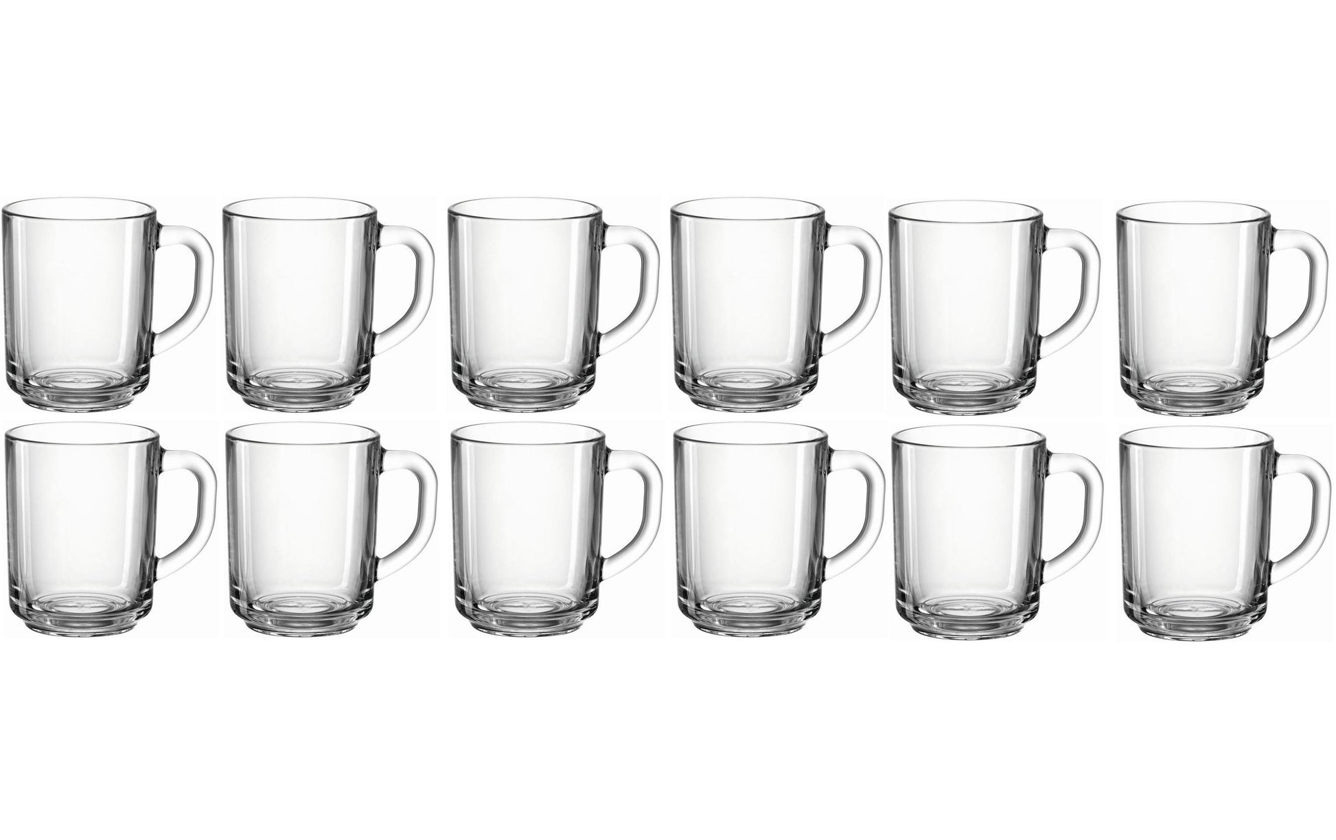 Montana Teetasse – 12er Set, 250 ml, Ø 7 cm, Glas, spülmaschinenfest, mikrowellengeeignet