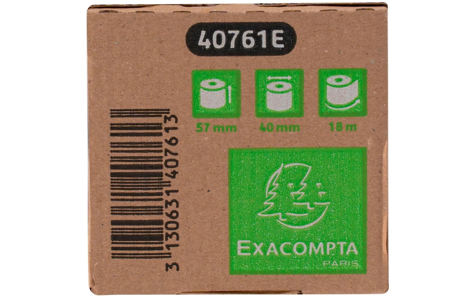 Exacompta Thermorolle – 57 mm × 18 m, ohne Kern, BPA-frei – 20 Stk.