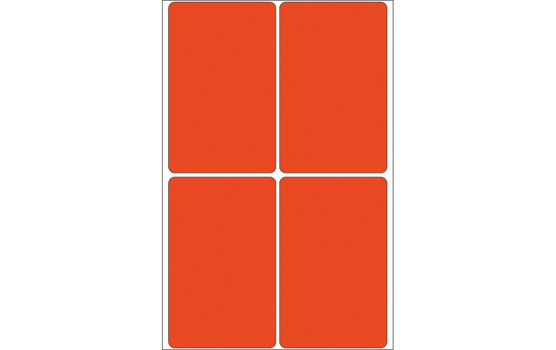 HERMA Schuletiketten – 52 × 82 mm, Abgerundete Ecken, 128 Stk, 32 Bogen, Papier, Permanent Haftend