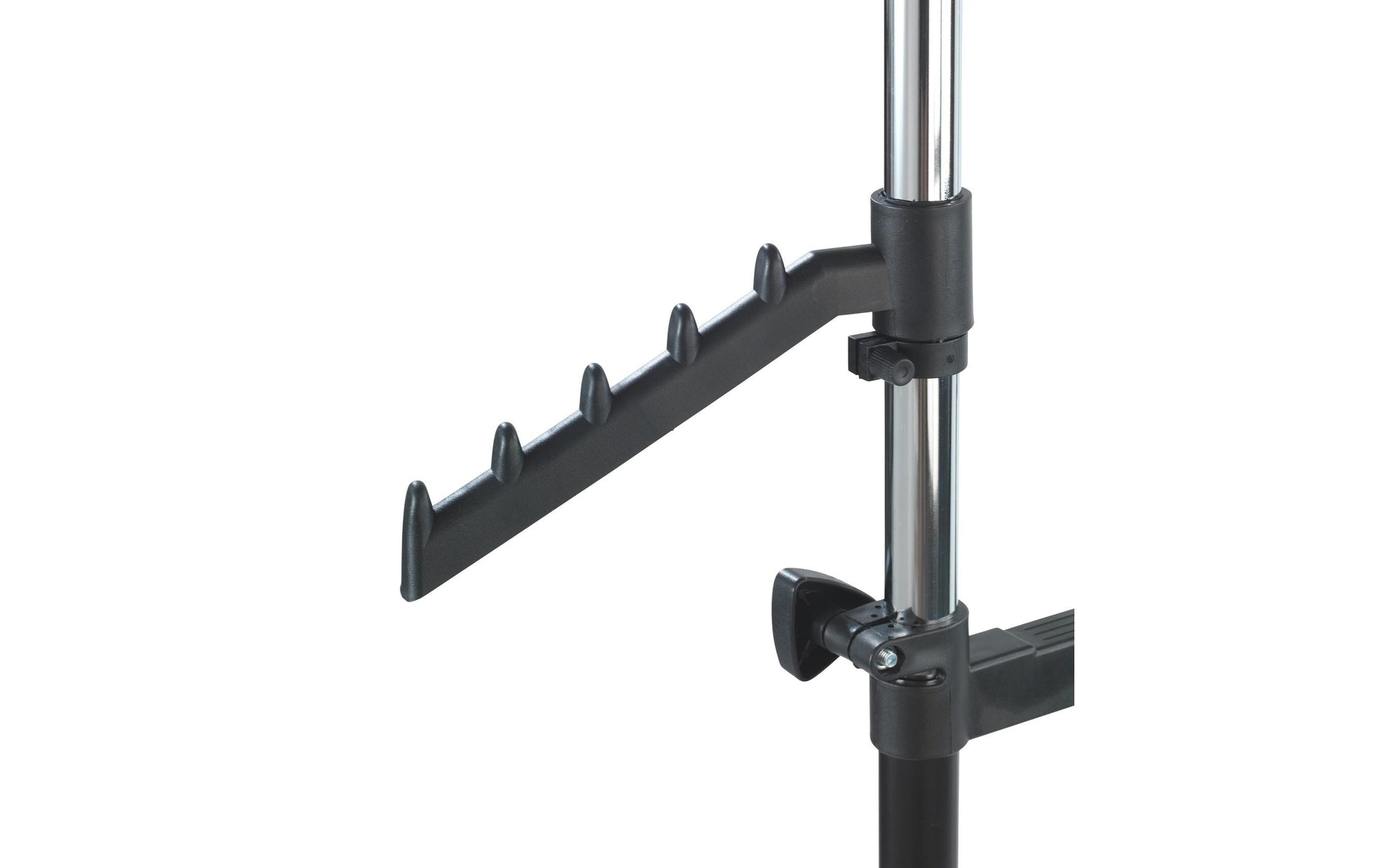 WENKO All In Garderobenständer (mit Schirmhalter) – Metall – Schwarz/Silber – 1'170 mm