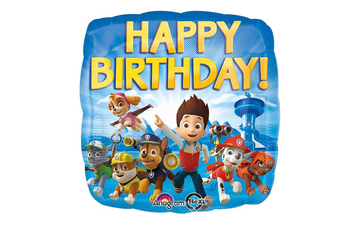 Amscan Folienballon Paw Patrol – mehrfarbig – 43 × 43 cm – 1 Stk