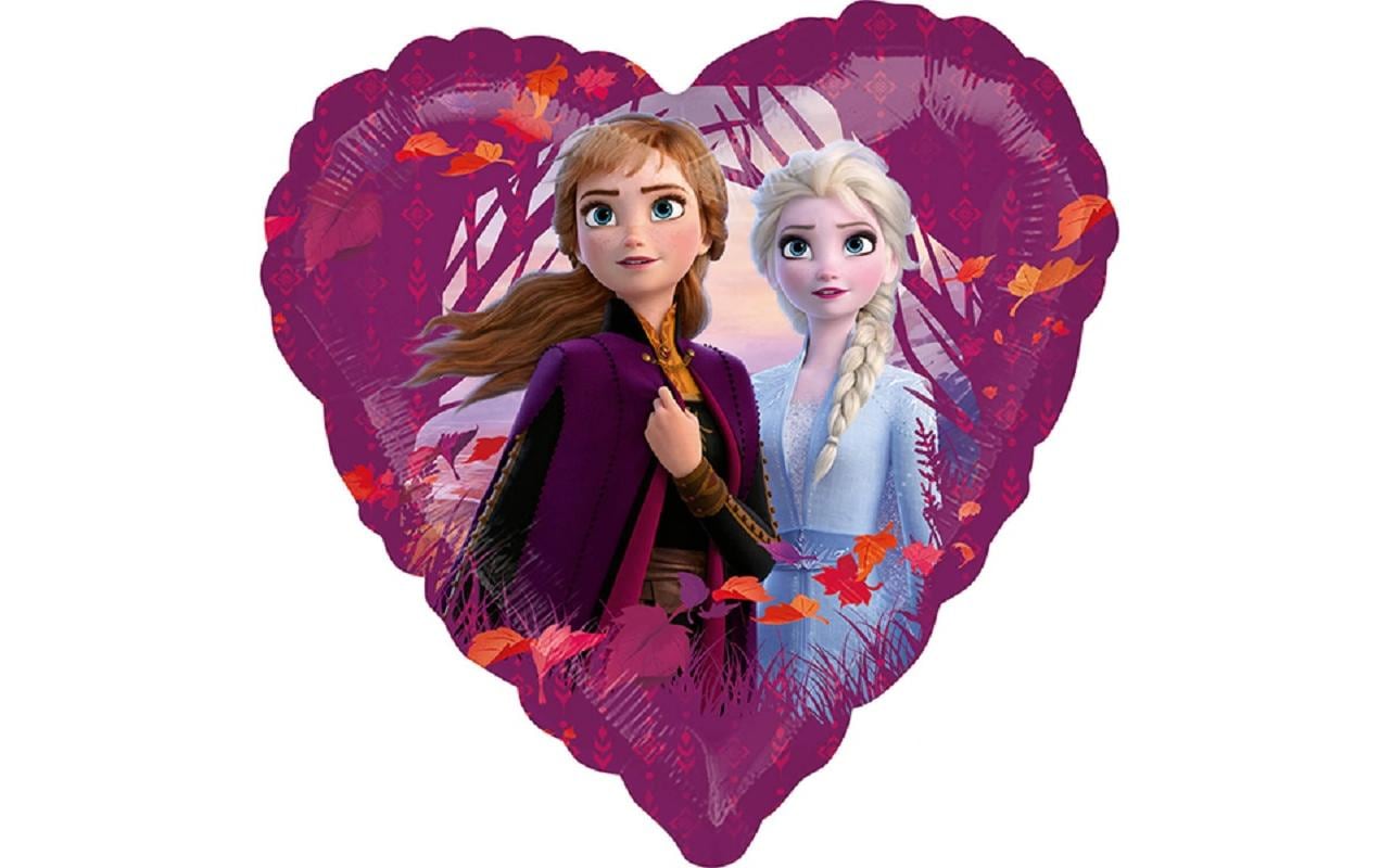 Amscan Folienballon Frozen Herz – Dunkelviolett – 45 cm – Folie – 1 Stk