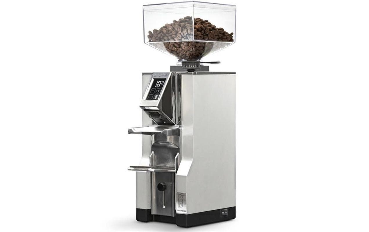 Eureka Kaffeemühle Mignon Libra – 300 g, Scheibenmahlwerk, 310 W – schwarz/chrom