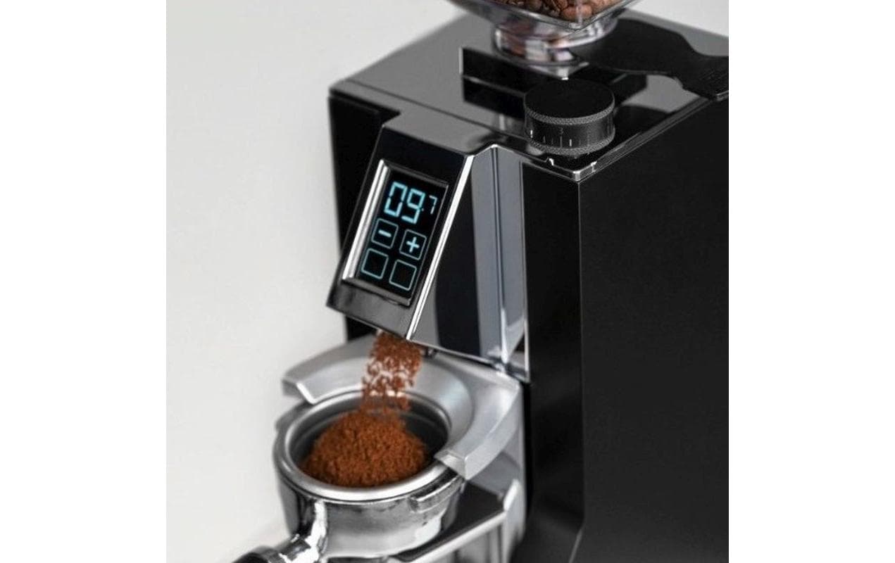 Eureka Kaffeemühle Mignon Libra – 300 g, Scheibenmahlwerk, 310 W – schwarz matt