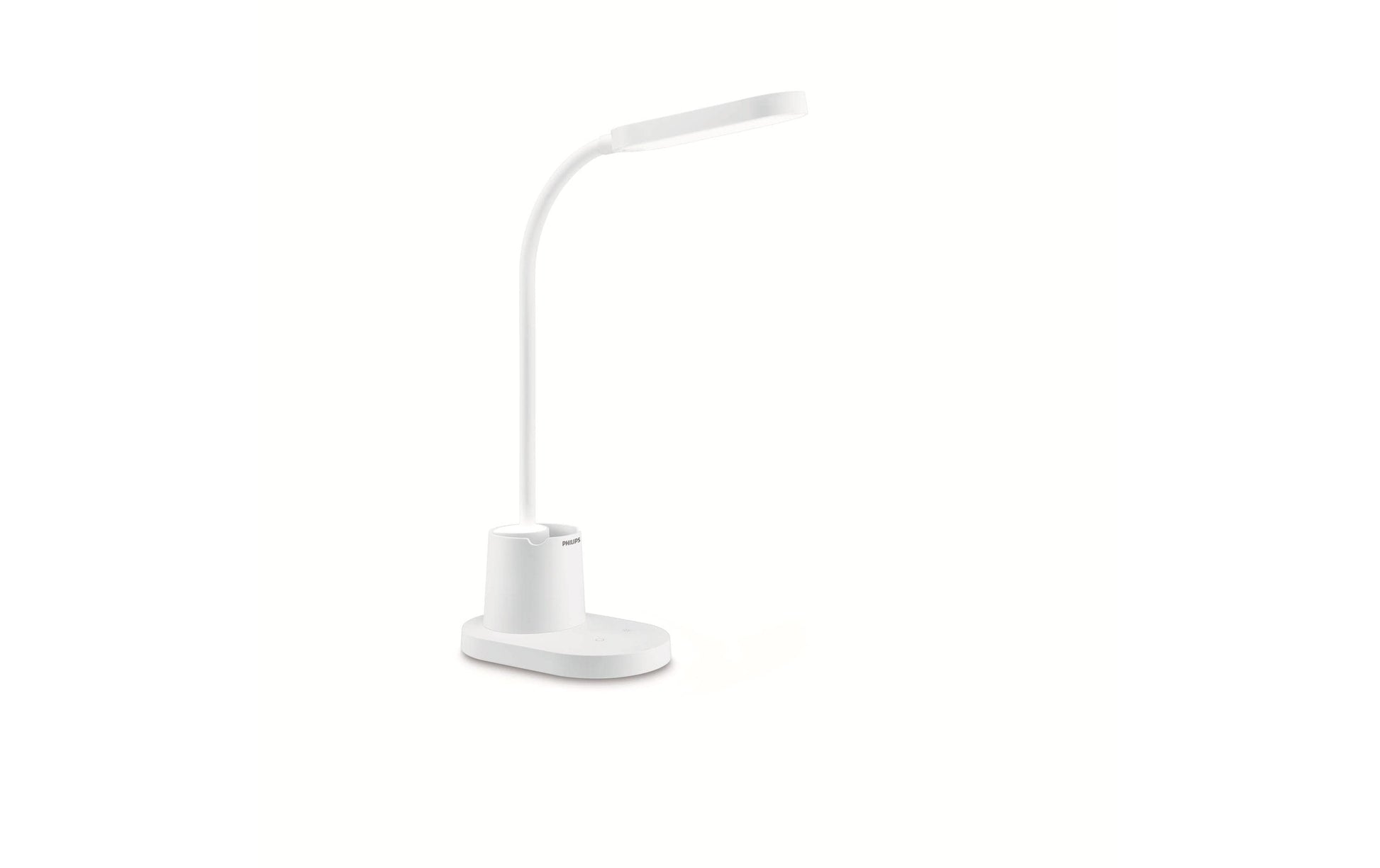 Philips by Signify Philips Tischleuchte – 11 × 34 × 31,5 cm, 200 lm, 7,5 W, 3000–5700 K, dimmbar, weiss, Akku