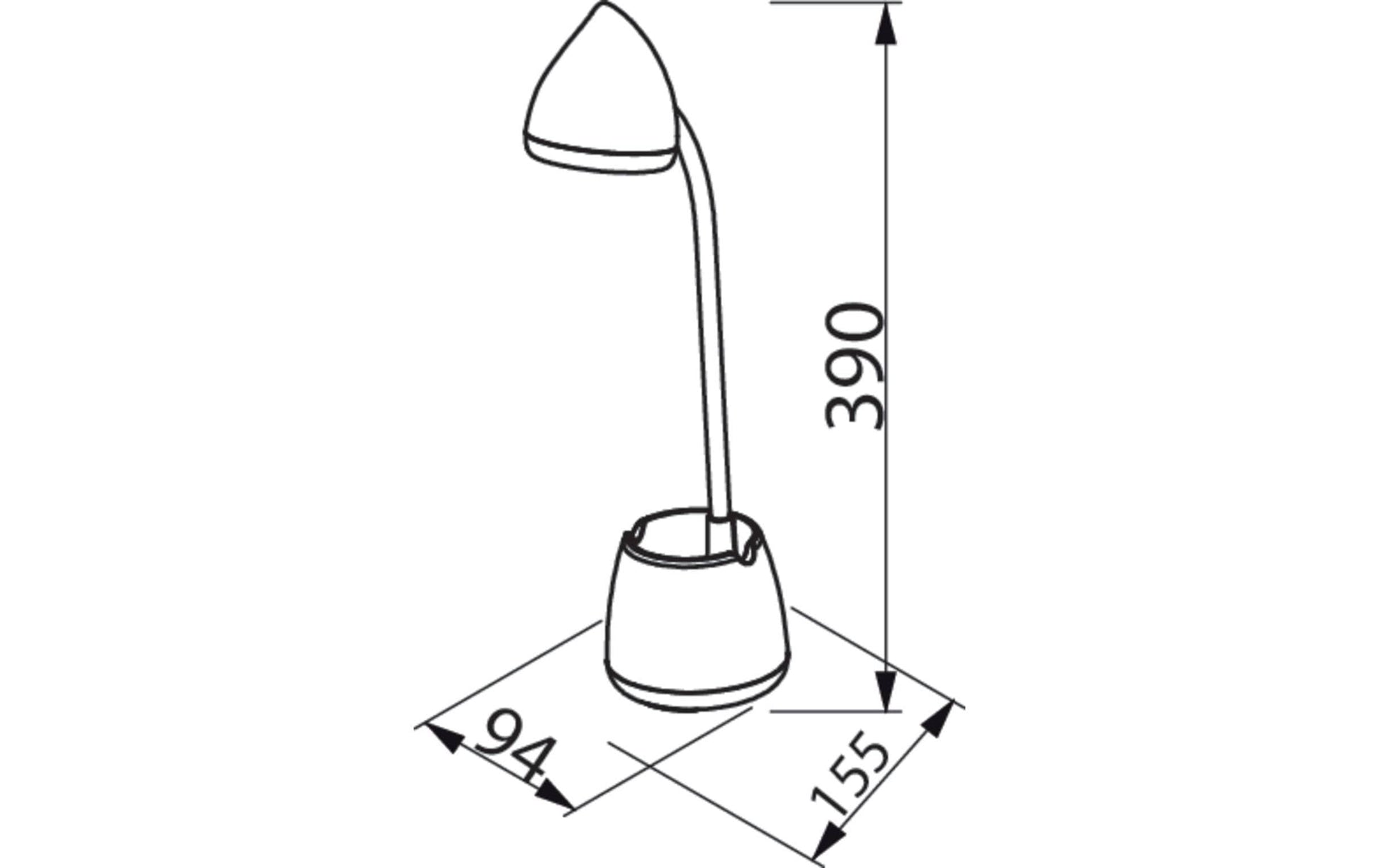 Philips by Signify Philips Tischleuchte Hat – 80 lm, 4,5 W, 3000–5700 K, dimmbar, weiss, Akku