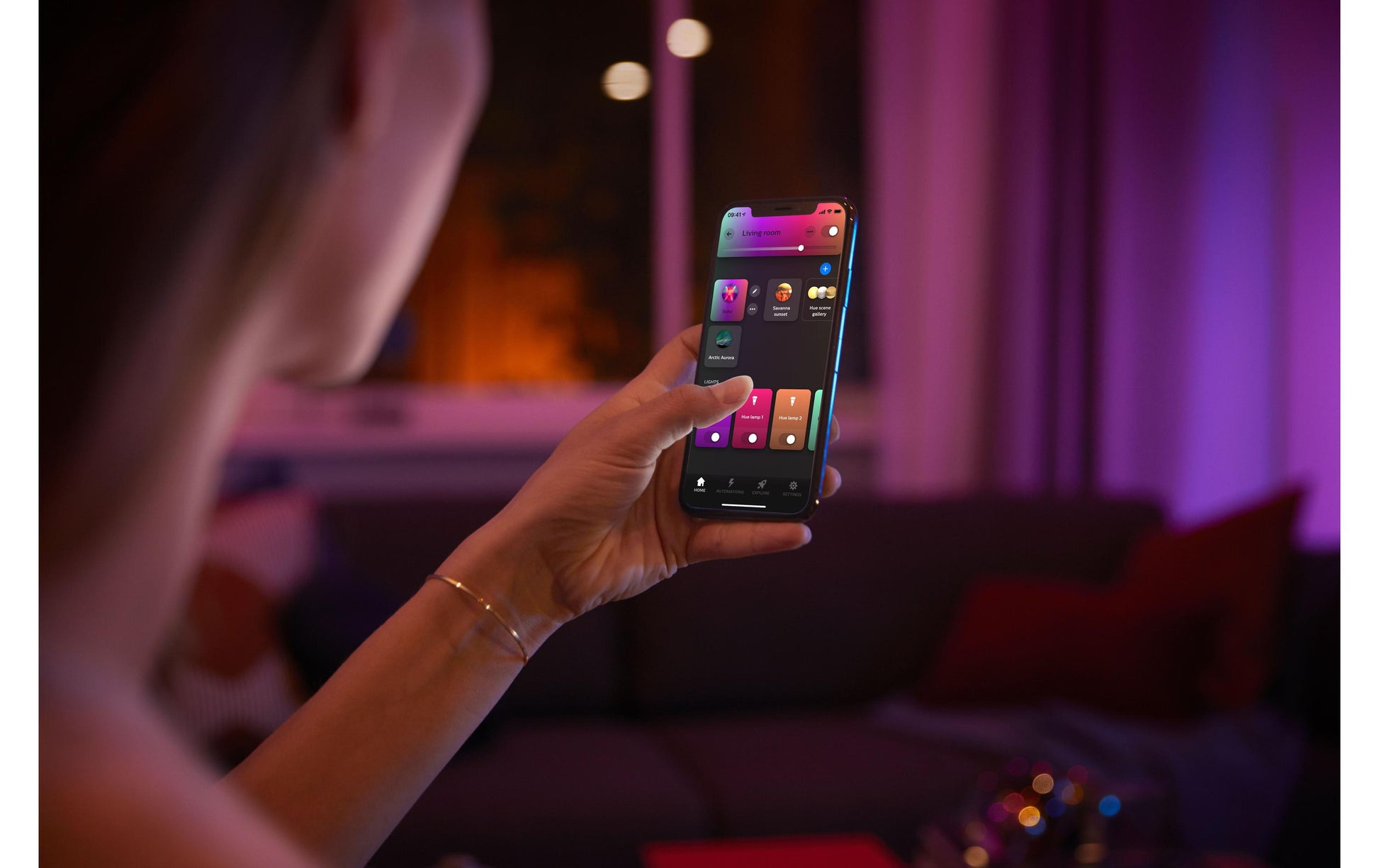 Philips Hue Leuchtstreifen LED Play Gradient – Zigbee für Hue Bridge – 2’000–6’500 K – 90,5 cm – schwarz