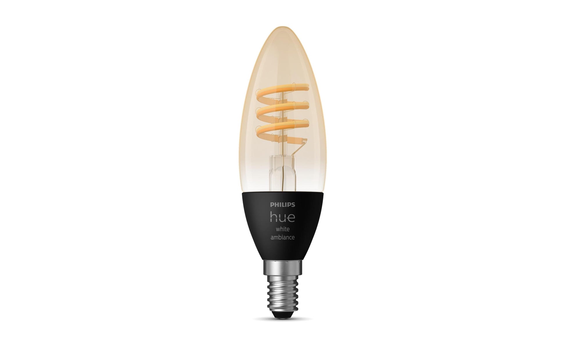 Philips Hue White Ambiance E14 LED-Leuchtmittel – 4,6W dimmbar, 2200–4500 K, für Bluetooth & Hue Bridge