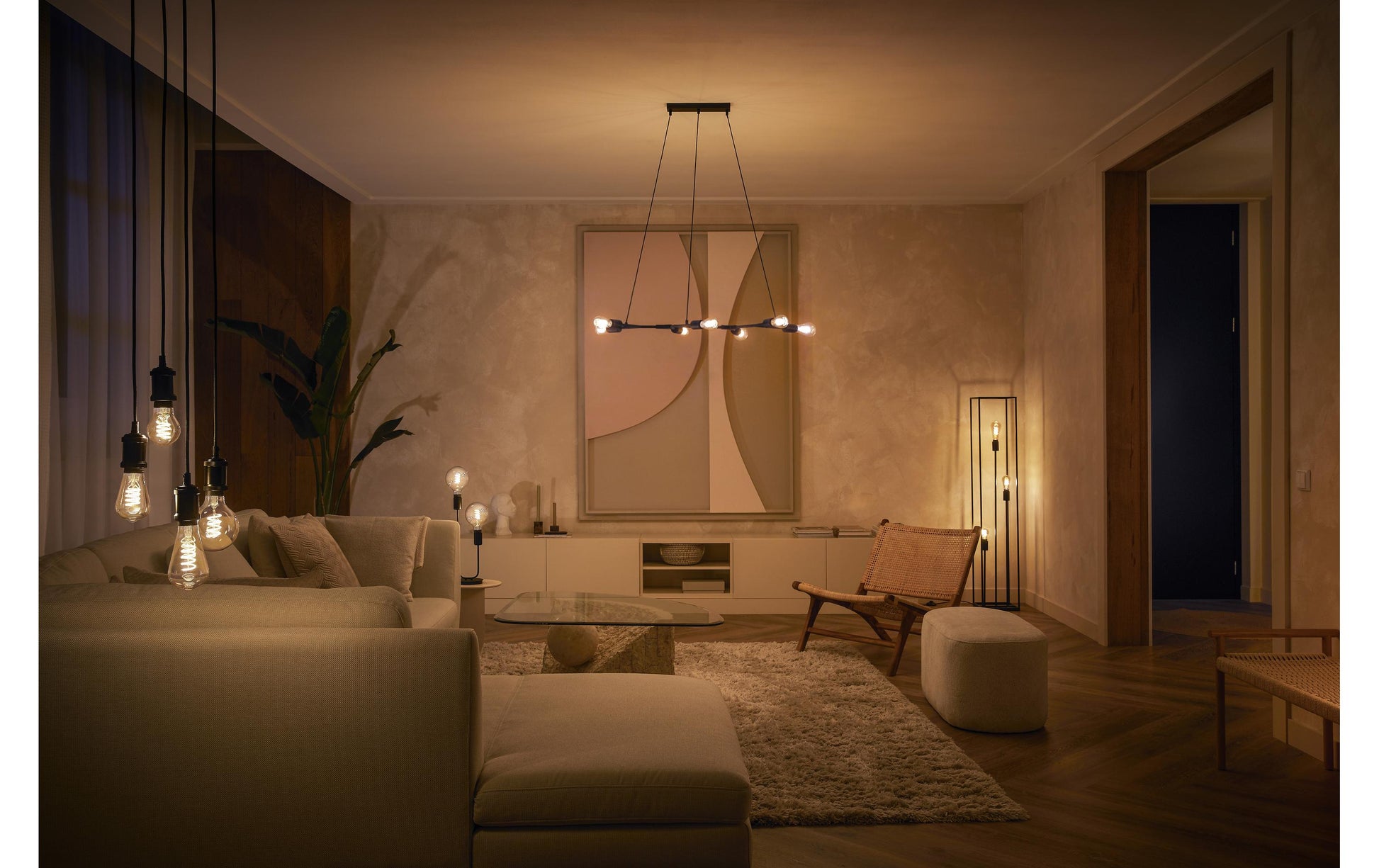 Philips by Signify Philips Hue Smart-Leuchtmittel Weiss – E27, 550 lm, 7,2 W, 2100 K, dimmbar, Bluetooth, für Alexa/HomeKit, weiss
