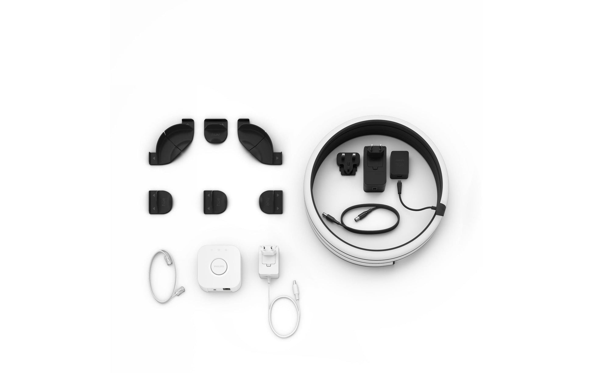 Philips Hue Lightstrip Starter-Set mit Bridge – Zigbee, Bluetooth – RGB + 2000–6500 K