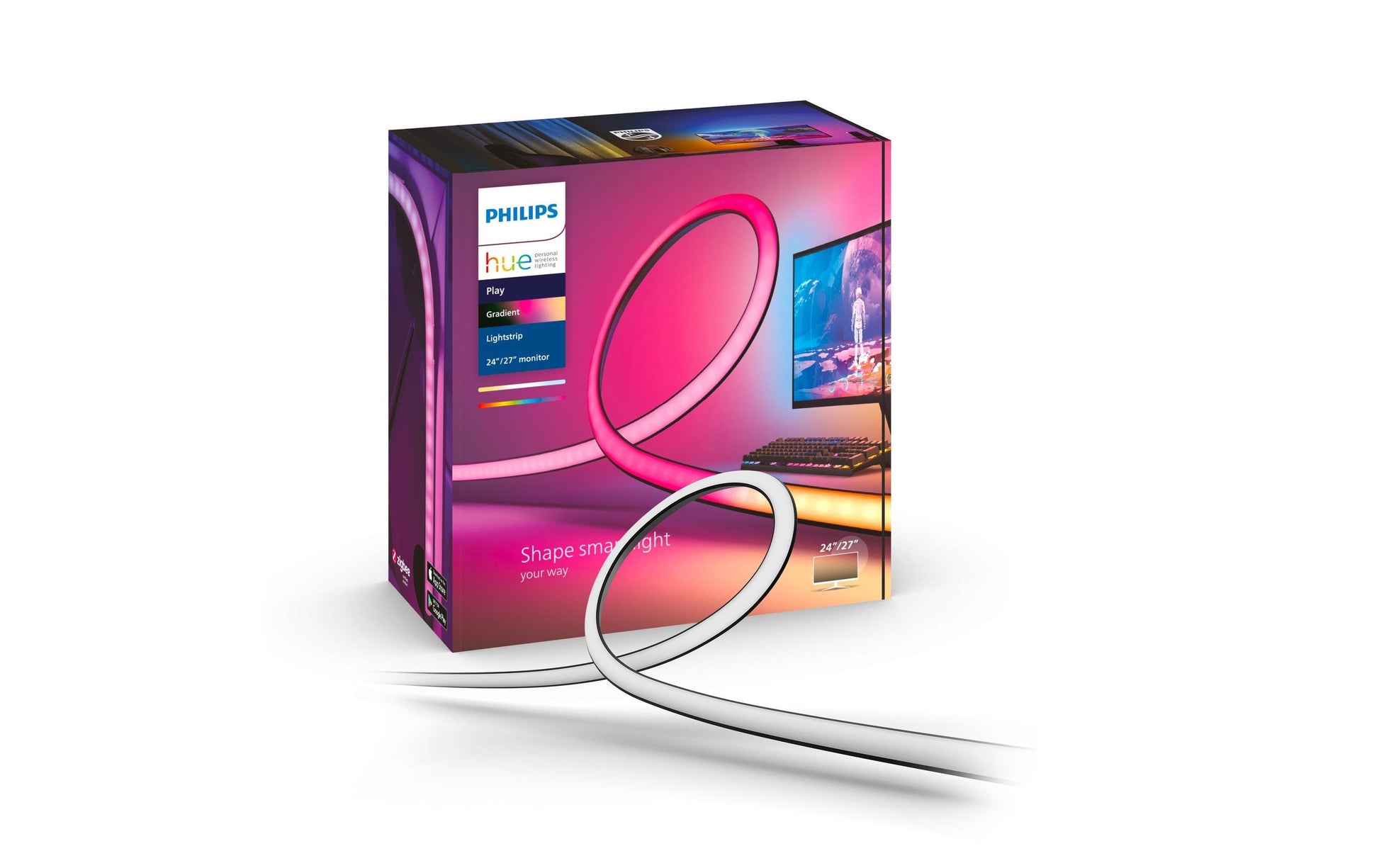 Philips Hue Lightstrip Play Gradient – Zigbee, dimmbar – 2000–6500 K – 800 lm