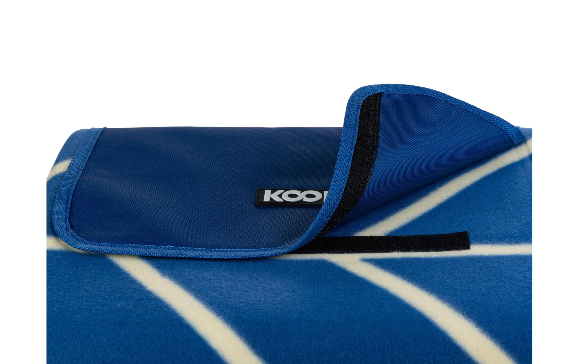 KOOR Onda Wohndecke – Mikropolyester, Blau/Beige – 200 × 250 cm