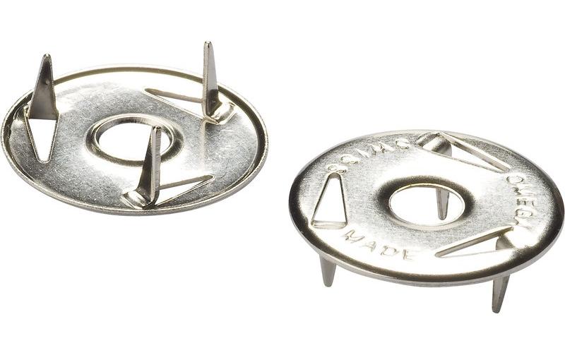Omega Reissnägel Ø 15 mm – Metall, 75 Stück