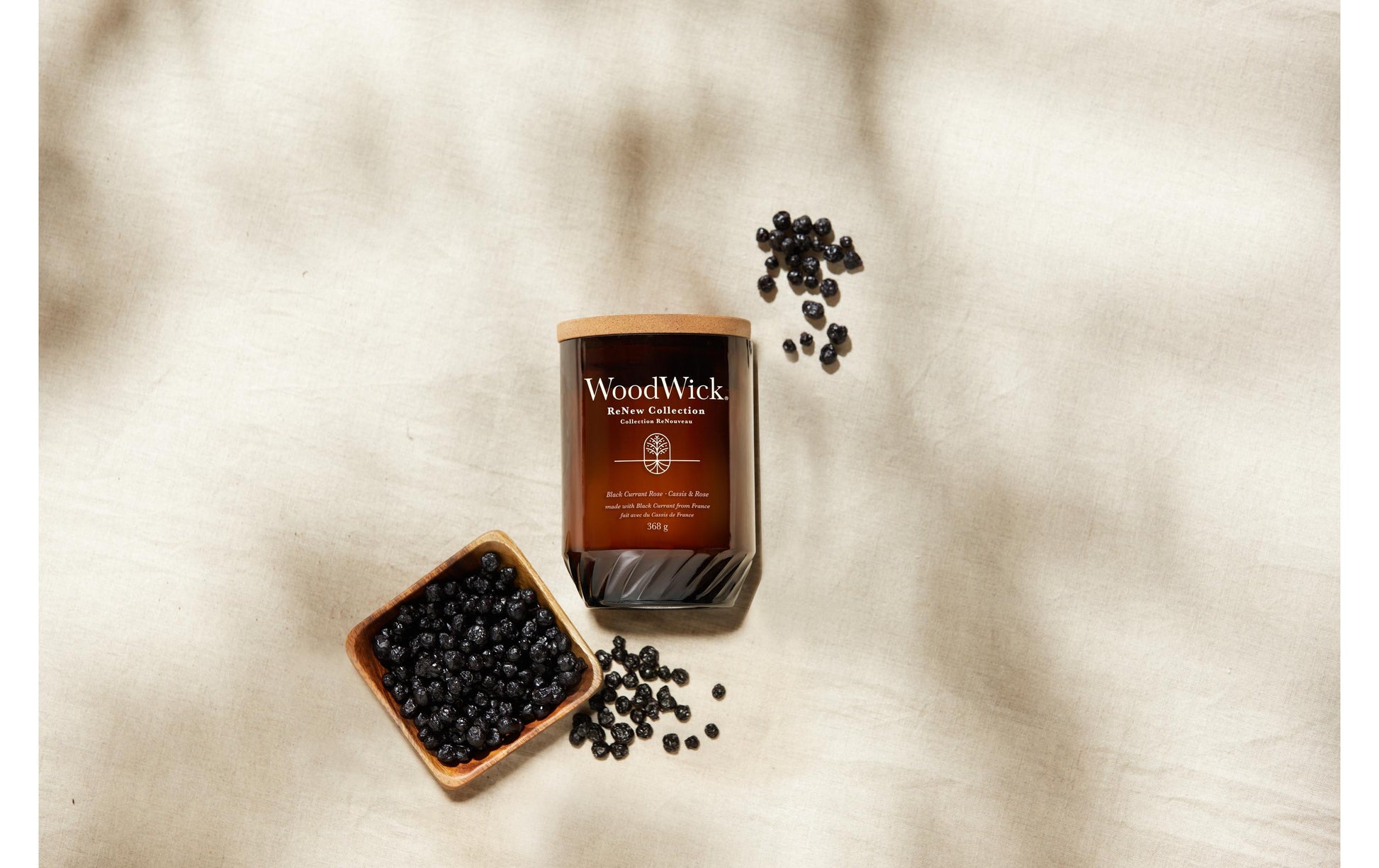 WoodWick Duftkerze – Schwarze Johannisbeere & Rose – Ø 8,9 × 13 cm