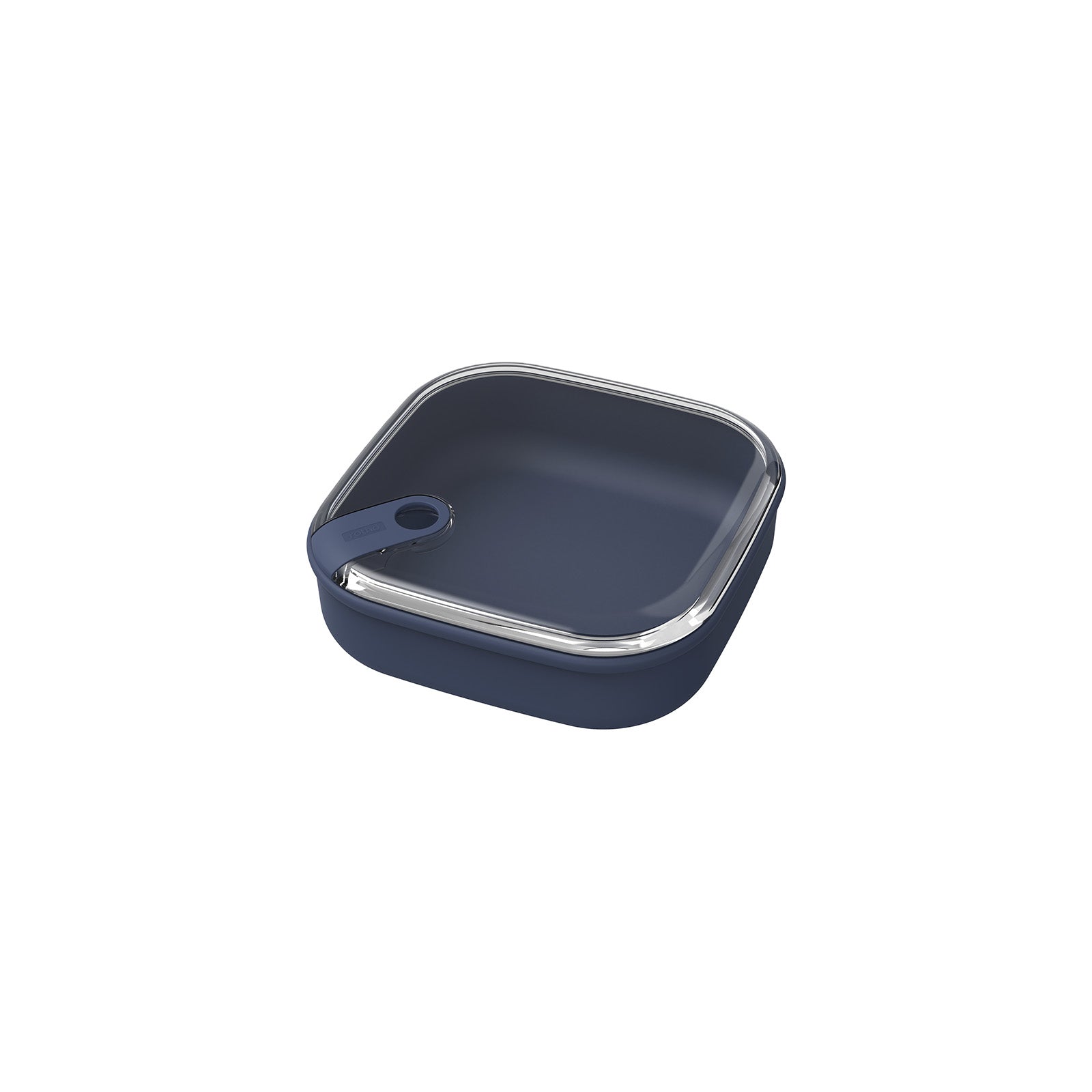 Rotho Lunchbox 1 l, 19,5 × 19,5 × 6,7 cm, Kunststoff (recycelt), dunkelblau