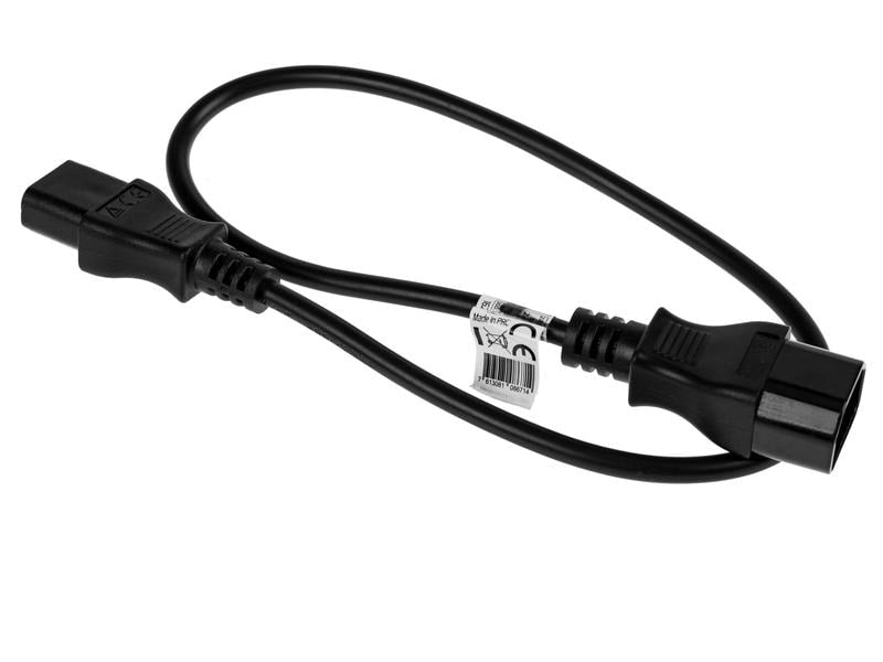 Furber. Netzkabel – IEC C14 zu IEC C13, 0,5 m, 2,5 A, schwarz