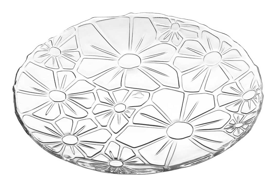 LEONARDO Platzteller Giorno – Ø 27 cm, H 2,3 cm, Kalk-Natron-Glas, Transparent, spülmaschinenfest