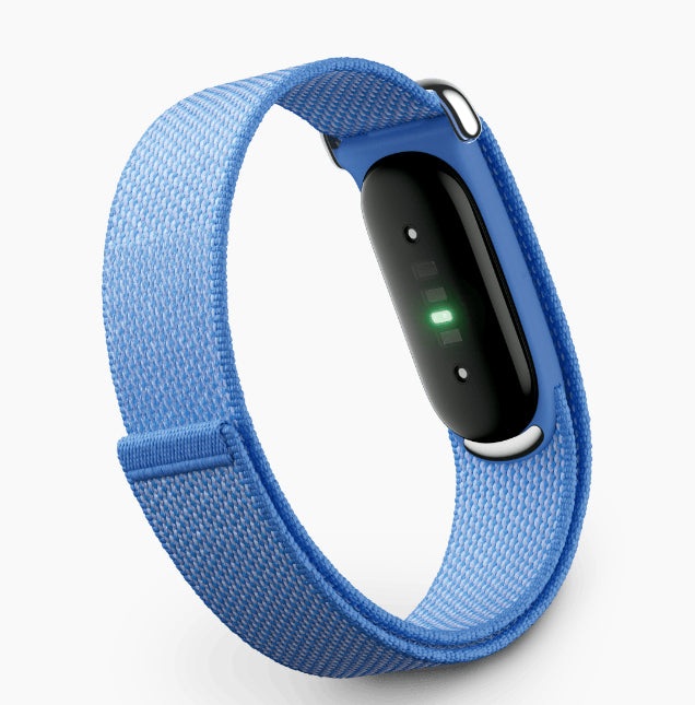 Fitbit GPS – Edelstahl Blau, Sportband, 50 m, für Android, iOS