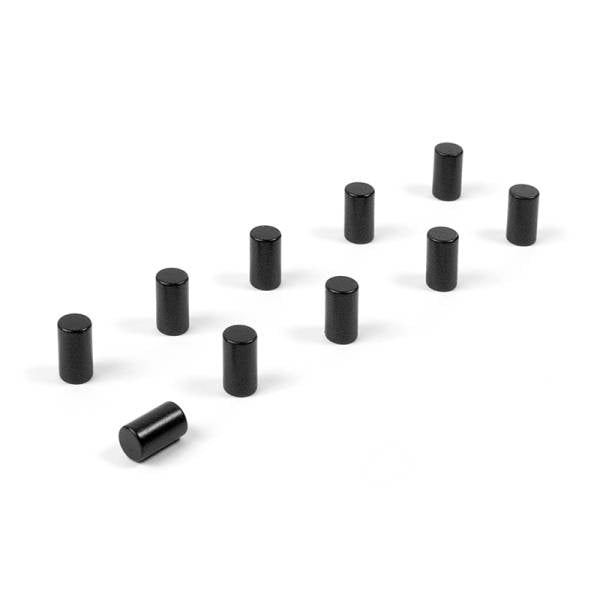 Trendform Tafelmagnete – Ø 4 mm, 10 Stk., schwarz