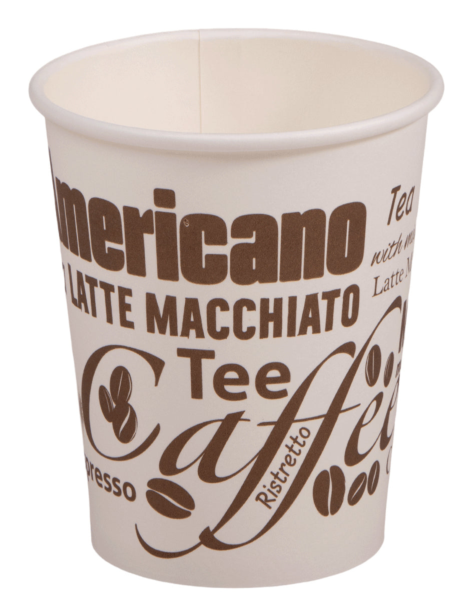 Elco Bistro Kaffeebecher Karton – 2 dl, Ø 80 mm, braun/weiss, 1000 Stück